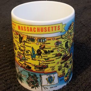 Greetings From Massachusetts Coffee Cup New
